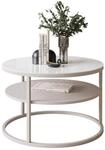 COUCHTISCH CIRI GLAS KASCHMIR mit Regal