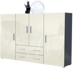 HIGHBOARD Nora T&uuml;ren in Creme Hochglanz