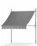 BALKONMARKISE SolVision BM3 Klemmmarkise 1,5x1,8m Anthrazit