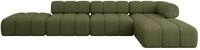 ECKSOFA modulares Sofa Kerru-L2 - 380x190x70 cm Gr&uuml;n Boucl&eacute;