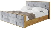 POLSTERBETT mit Bettkasten, Fu&szlig;teil und Lattenrost, Boxbett mit Matratze H3/H4...