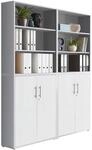 Aktenschrank Office Edition Sw Set 11 Grau/Wei&szlig;