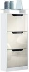 SCHUHSCHRANK Space Creme Hochglanz