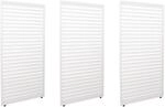 PANEELE F&Uuml;R PERGOLA 3ER-SET Wei&szlig; 3er-Set-Set