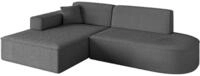 ECKSOFA Ottomane Links IREA-L1-v4 - 232x165x77 cm Grau