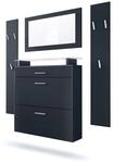 GARDEROBE Malea Fronten in Schwarz matt