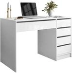 SCHREIBTISCH MADA GLOSS mit Schubladen