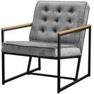 POLSTERSESSEL ARLY Grau Velvet