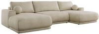 WOHNLANDSCHAFT RINA U Beige Velvet