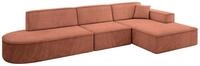 ECKSOFA Ottomane Rechts IREA-L2-v4 - 327x165x77 cm Apricot