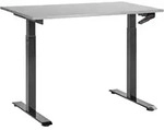 SCHREIBTISCH grauschwarz 120/72 cm manuell h&ouml;henverstellbar Destin III
