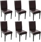 ESSZIMMERSTUHL Braun, Dunkelbraun 6er-Set