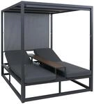 LOUNGE-GARTENLIEGE Grau