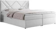 BOXBETT NEOMI 140/200 - Wei&szlig; Kunstleder - H3 - Topper T25