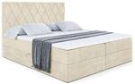 BOXBETT mit H4-Matratze und Lattenrost - LEPARO - 160x200 Beige