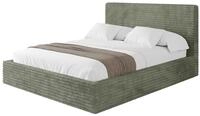 POLSTERBETT mit Bettkasten und Lattenrost, Boxbett ohne Matratze - ALOVA 120x200