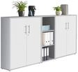 Aktenschrank Office Edition Sw Set 8 Grau/Wei&szlig;