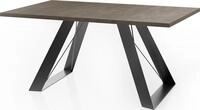 ESSTISCH Colter rechteckig ausziehbar, Dunkelgrauer Chicago Beton 160-260/90/76...