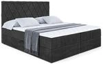 BOXBETT mit H3-Matratze und Lattenrost - LEPARO - 160x200 Schwarz