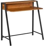 SCHREIBTISCH, MDF, Eisen Walnuss+Schwarz