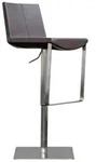 BARHOCKER FES Dunkelbraun Kunstleder