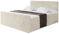 BOXBETT mit Matratze H3 und Lattenrost - TOLO-Z-v1 - 160x200 Cord - Creme
