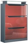 SCHUHSCHRANK Space Bordeaux Hochglanz
