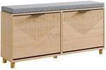 SCHUHBANK mit 2 T&uuml;ren 100x24x50cm Modern