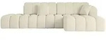 ECKSOFA mit Schlaffunktion Ottomane RECHTS OLEA-L2 321x164x75 Beige Boucl&eacute;