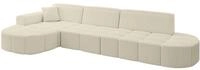 ECKSOFA Ottomane Links LIVO-L2 - 337x173x79,5 cm Beige