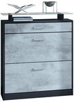 SCHUHSCHRANK Loret Front in Beton Oxid Optik