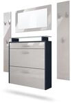 GARDEROBE Malea Fronten in Sandgrau Hochglanz