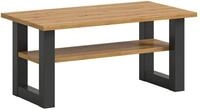 Couchtisch SEATTLE Eiche Artisan mit Stauraum eckig