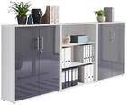 Aktenschrank Office Edition Sw Set 9 Wei&szlig;/Anthrazit
