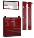 GARDEROBE Loret Front in Bordeaux Hochglanz