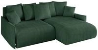 ECKSOFA Ottomane rechts ONESK-L -v1 216x177x72 Gr&uuml;n Cord