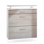 SCHUHSCHRANK Malea Front in Eiche s&auml;gerau
