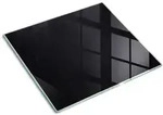 GLASPLATTE 60x52 cm Schwarzes Brett
