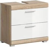 Waschbeckenunterschrank Lambada Eiche/Wei&szlig;