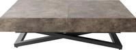 COUCHTISCH Cavetta U h&ouml;henverstellbar ausziehbar, Dunkelgrauer Chicago Beton