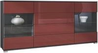 SIDEBOARD Bari Bordeaux Hochglanz