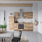 K&uuml;chenleerblock Structura Low o. Ger&auml;te Eiche dunkel