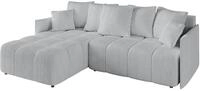 ECKSOFA Ottomane links LONLI-L 251x189x68 Grau Cord