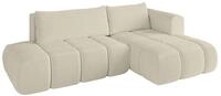 ECKSOFA Ottomane Rechts CLOUD-L 280x185x90 Beige Boucl&eacute;