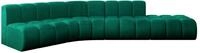 ECKSOFA modulares Sofa Brilo-L1 - 380x174x70 cm Gr&uuml;n