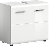 Waschbeckenunterschrank Ice Wei&szlig; hochglanz