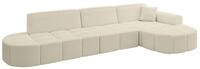 ECKSOFA Ottomane Rechts LIVO-L2 - 337x173x79,5 cm Beige