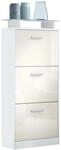 SCHUHSCHRANK Lavia Front in Creme Hochglanz