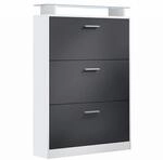SCHUHSCHRANK Lavia Front in Schwarz mattt