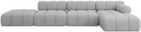 ECKSOFA modulares Sofa Lizur-L2 - 380x160x70 cm Hellgrau Boucl&eacute;